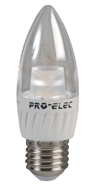 Pro Elec (PEL00165) LED Light Bulb, Candle, E27 / ES, Daylight White