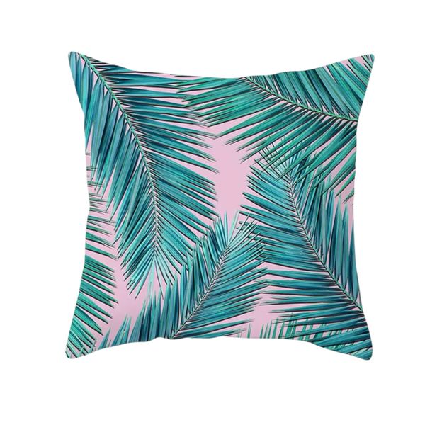 Leafy Tropical Plush Luxury Continental Scatter Cushion Cover - 60cm x 60cm