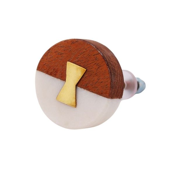 Stone and Wood Drawer Knob