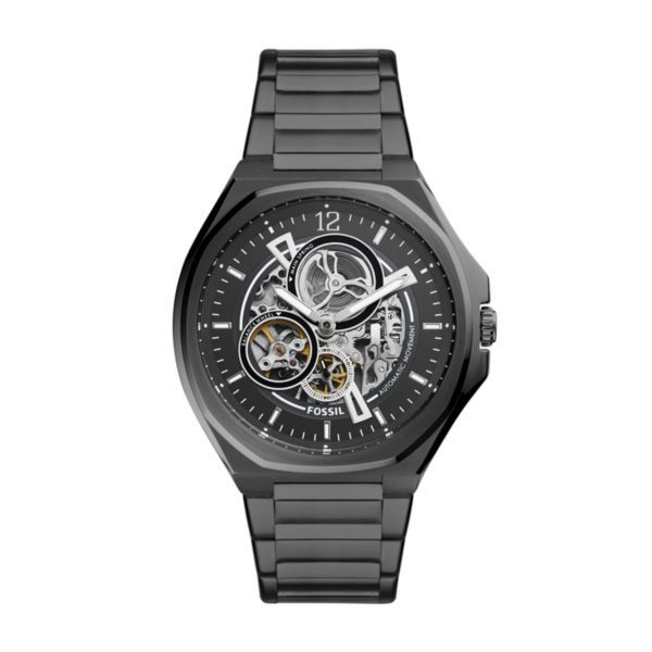 Fossil Men's Evanston Automatic BlackTone Stainless Steel Watch BQ2621 Buy Online in South