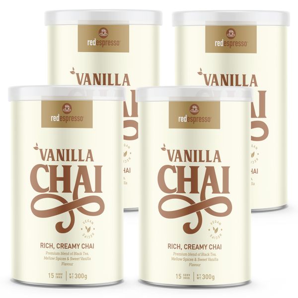 Red Espresso - Instant Vanilla Chai Latte Value Bundle 4 x 300g
