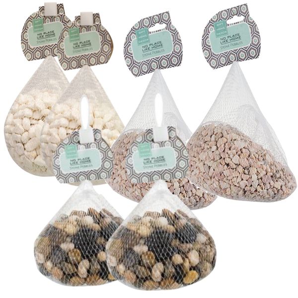 Garden Pot Plant Decorative Pebble Stones Set of 6Kg