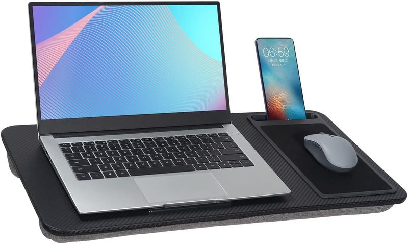 Wooden Lap Desk with Cushion Pad