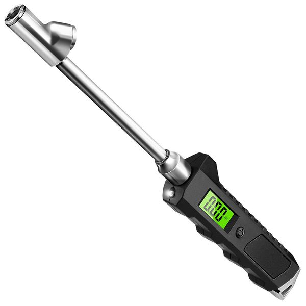Digital Tire Pressure Gauge 230 PSI Dual Head Stainless Steel for Truck Car