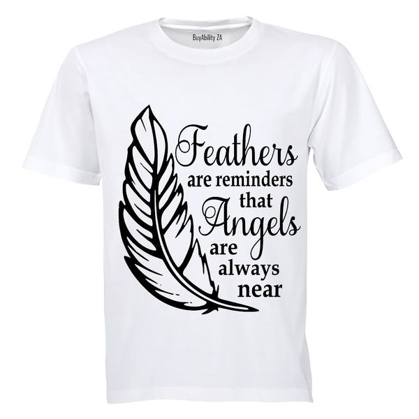 Feathers and Angels...- Kids T-Shirt - White
