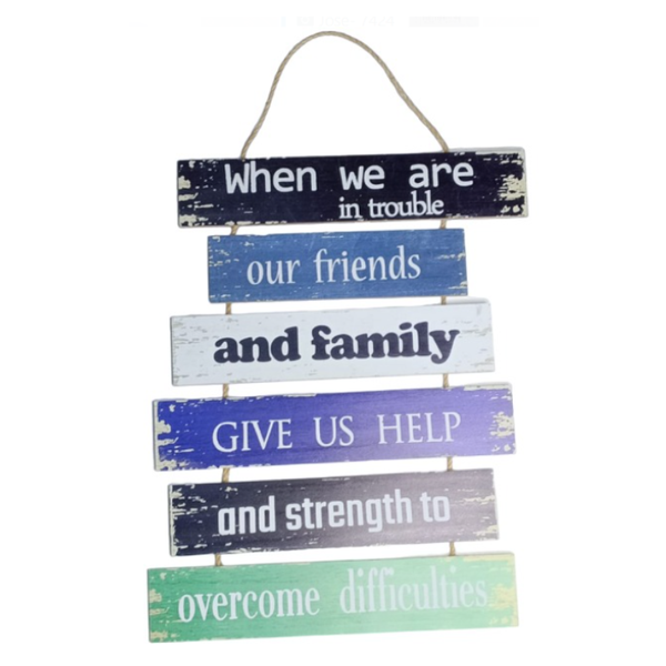 YY5012 Wooden Wall Hang Decor - 41cm
