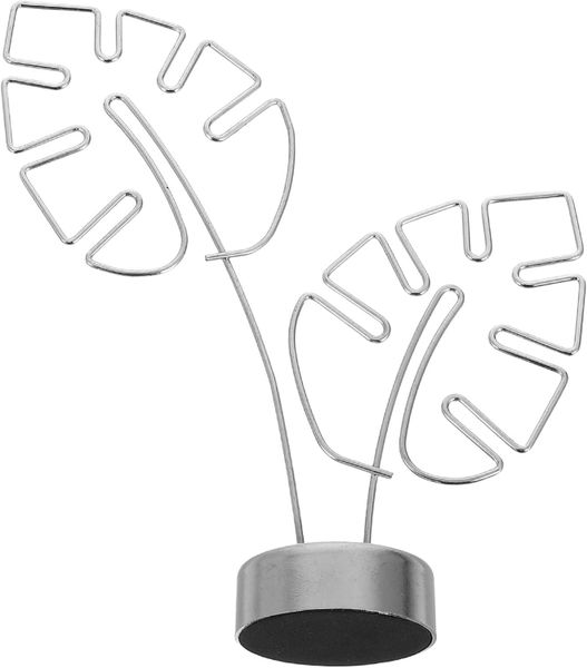 Silver Metal Monstera Leaf Memo Clip Holder For Desk Office Wedding