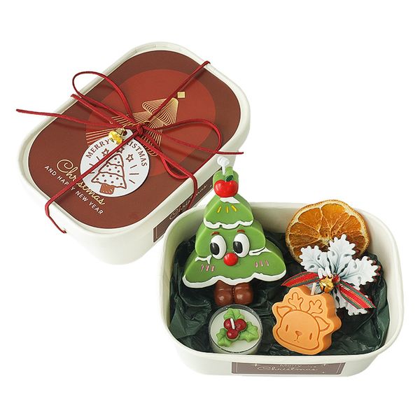 5PCS Christmas Scented Candle Gift Set,Festive Atmosphere Ornament