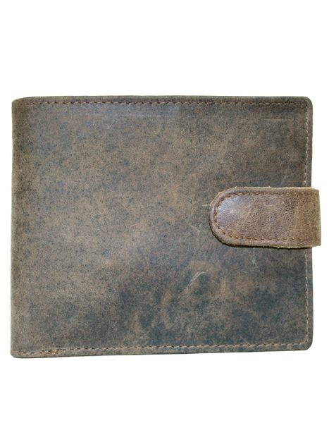 Fino SK-LVMK1 Full Grain Genuine Leather Men's Card Holder Wallet - Coffee