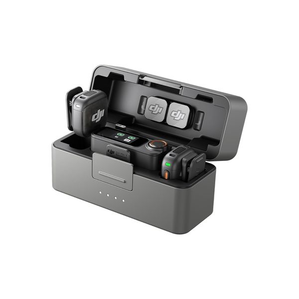 DJI Mic 3 (2TX+1RX+Charging Case), Wireless Lavalier Microphone,