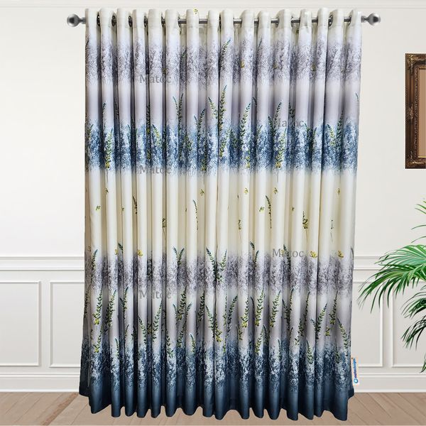 Matoc Designs Curtain - Horizon Blue Curtain - Lined - Eyelet