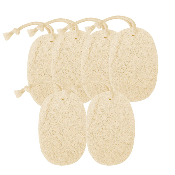 6 PCS Kitchen Loofah Sponge, Eco Friendly Clean Durable Non-Scratch Brush,