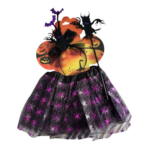 Halloween Tutu, Wand &amp; Aliceband Set