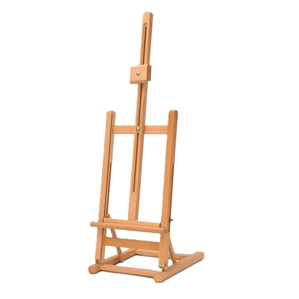 Portable Wooden Tabletop Easel for Sketching &amp; Painting - Natural Color