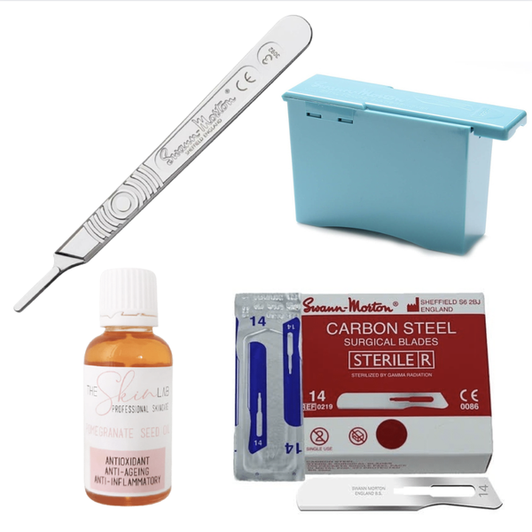 Dermaplaning Starter Kit &amp; The Skin Lab Pomegranate Seed Oil