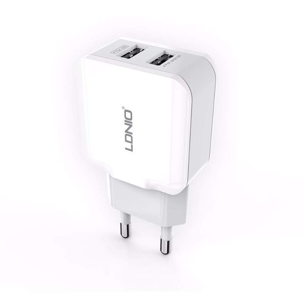 LDNIO A2202 2.4A 2 Port Charger Adapter