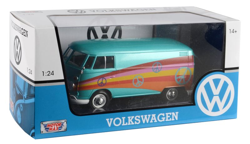 Motormax 1:24 Scale Volkswagen Type 2 (T1) Delivery Van - Peace