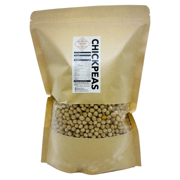 Terralicious Whole Chickpeas - High-Protein, Fiber-Rich Legume -1 Kg