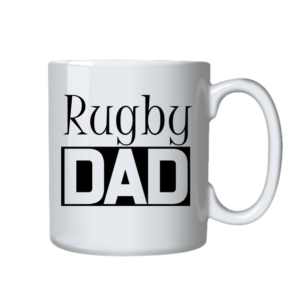 Rugby DAD Mug - Novelty Coffee Cup - Gift Idea for Fathers Day or Birthday