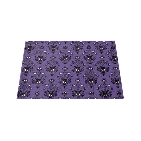 Halloween Placemats Set of 4, Haunted Mansion Design Heat Resistant