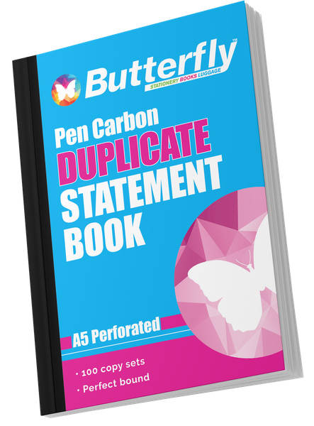 Butterfly A5 Duplicate Book - Statement 200 Sheets