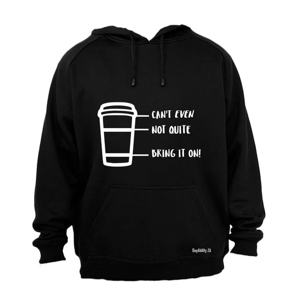 Coffee Levels - Mens - Hoodie - Black