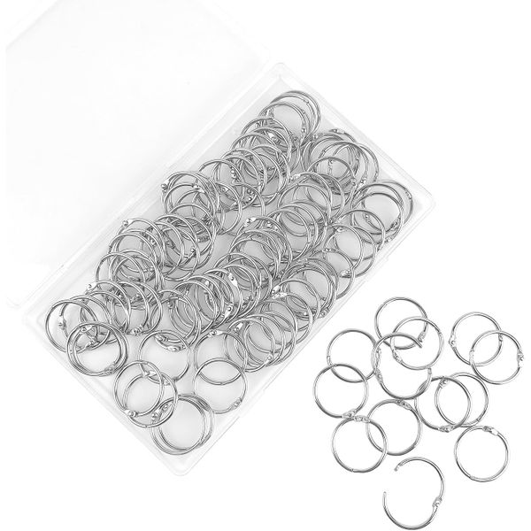 Loose Leaf Binder Office Book Rings 1-Inch 100pcs/ Pack