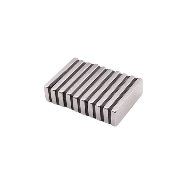 30x10x3mm N38 Ni Neodymium Block Magnets