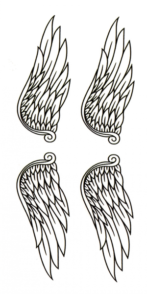 Tattoo - Waterproof High Quality Skin Safe - Four Wings