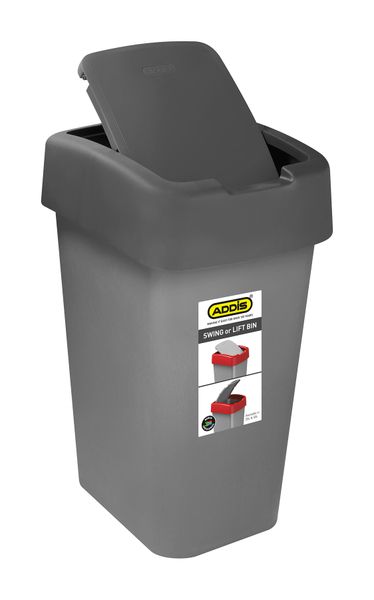 Addis - Swing or Lift Bin 25L - Dark Grey