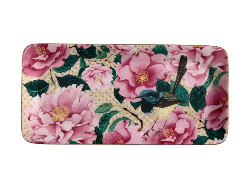 Maxwell and Williams Teas and Cs Silk Road Rectangular Platter 25X12cm - White