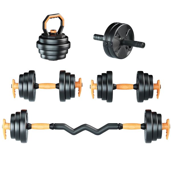 Adjustable Dumbbell Kettlebell Set Detachable Barbell Weight Set - 40 KG