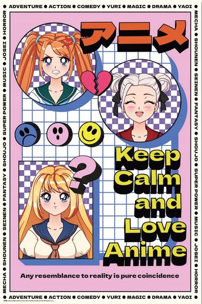 Keep Calm (Love Anime) Poster