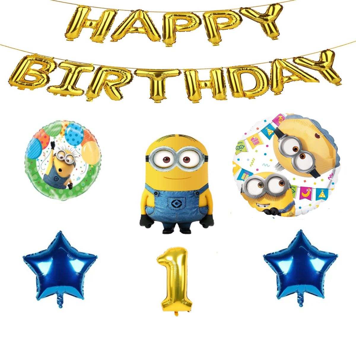 Minion Balloon Set 1 year | Shop Today. Get it Tomorrow! | takealot.com