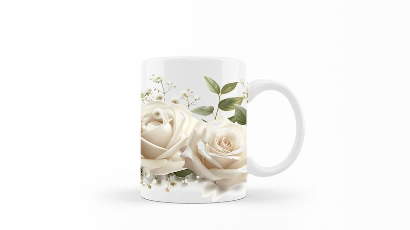 Designer Art Coffee Mug - 511-Watercolor-Floral