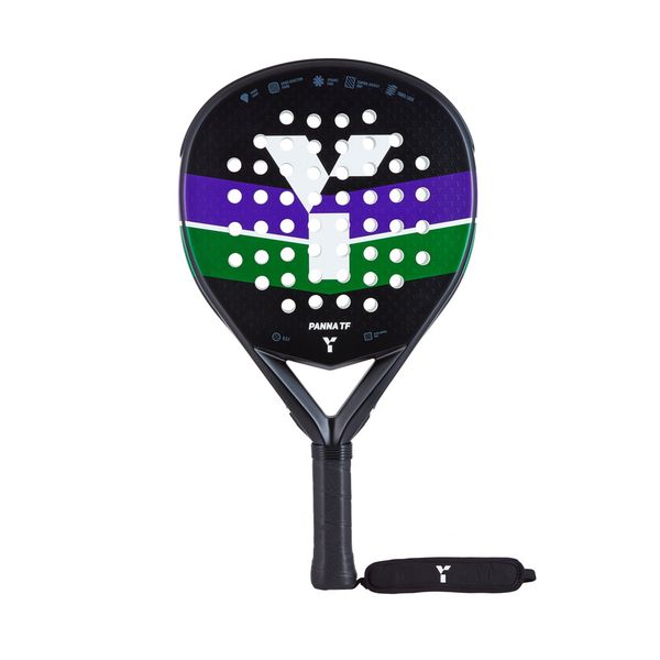 Y1 Padel Racket Panna TF - Black - Green - Purple