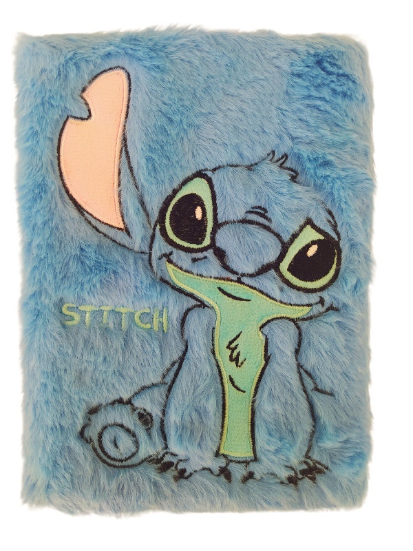 Stitch Fluffy Journal / Notebook Big Ear Blue Shop Today. Get it Tomorrow!