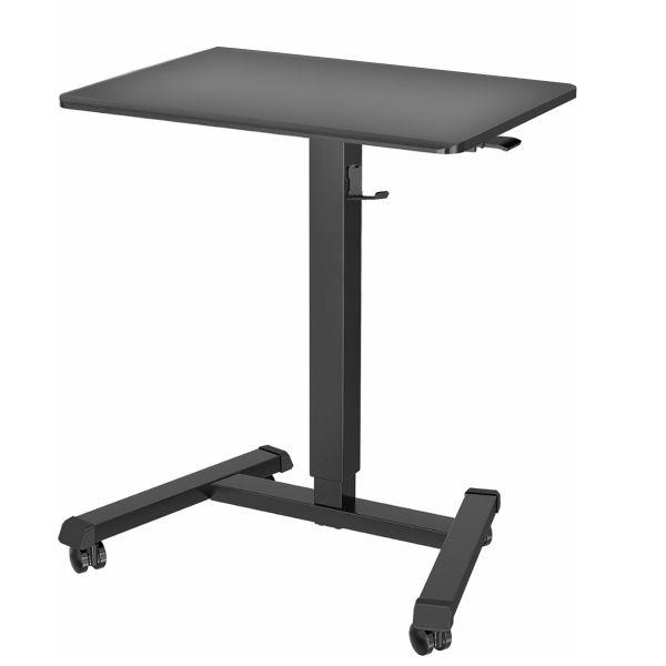 BONTEC Mobile Standing Laptop Desk Height Adjustable Wheels Rolling Table
