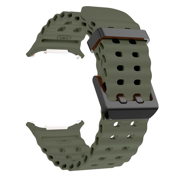 Sport Ocean Strap Compatible WithSamsung Galaxy watch Ultra-Dark Green