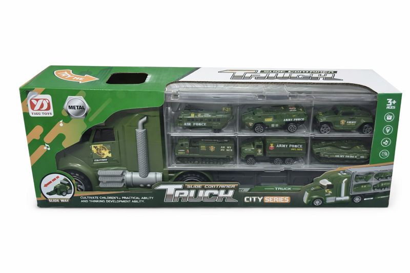 Slide Container Truck - Military City Series Vehicle Play Set