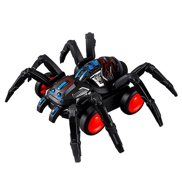 Spider Car with Moving Joints Crawling Prank Toy - Black