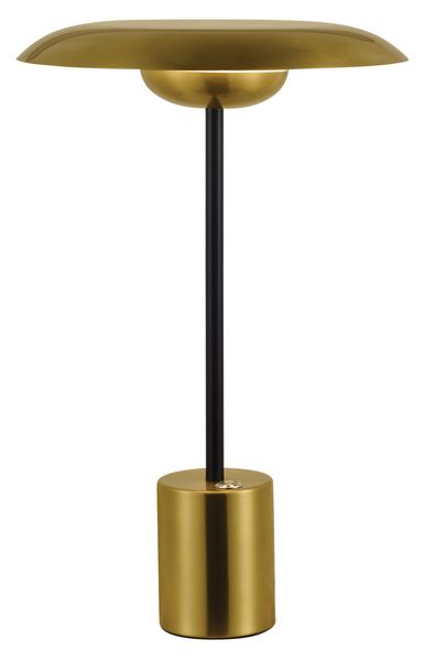 Bright Star Lighting TL103 GOLD- Modern Metal &amp; Acrylic Mushroom Table Lamp