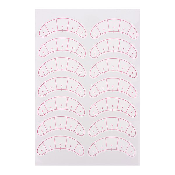 Lash Mapping Stickers 7 Pairs (14 Stickers) x10