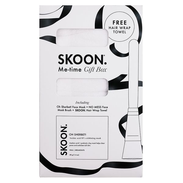 SKOON. Me Time Gift Box (Oh Sherbet mask + Headwrap + No Mess Brush)