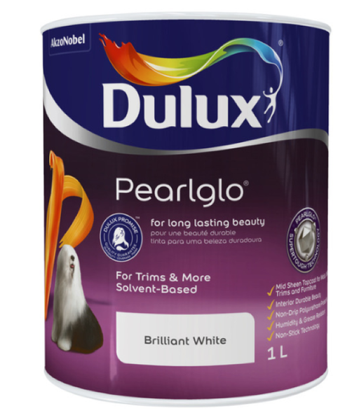 Dulux Pearlglo (Solvent Based) Brilliant White