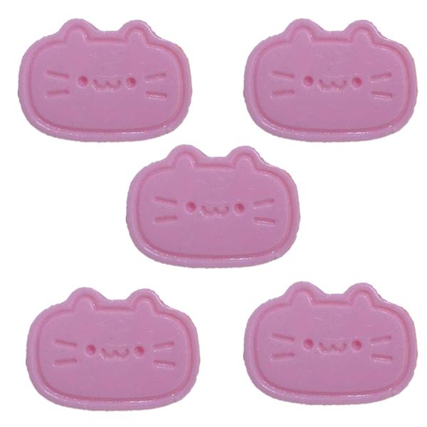 5 Piece Cheese Kitten Squeeze Toy Set Cute, Stress Relieving Mini Toys