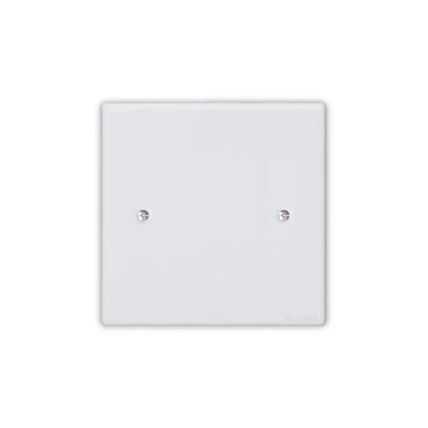 White Metal 4x4 Blank Cover