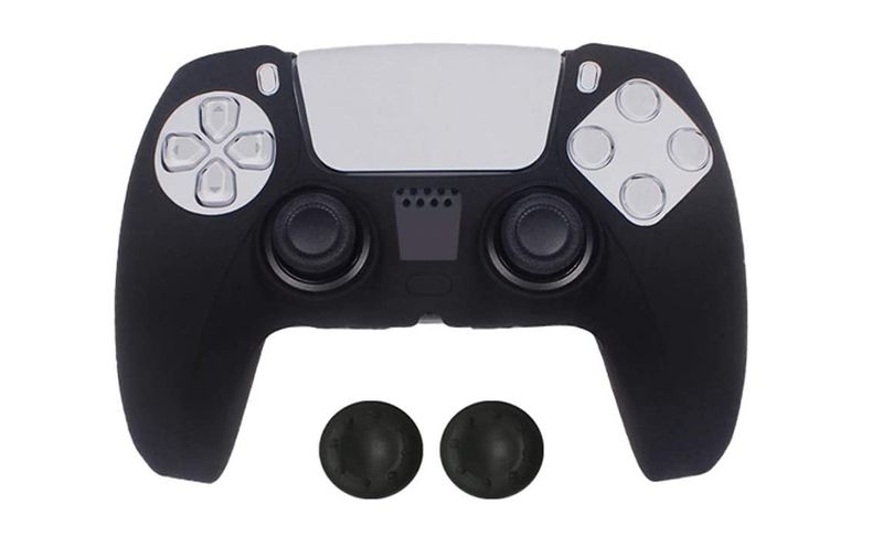 LC TECH PS5 Wireless Controller Case, 2 Thumb Grip Caps, Anti-Slip Silicone