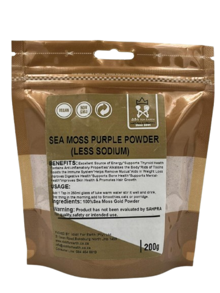 Ididit For Earth Wildcrafted Powered Purple Sea Moss 100g