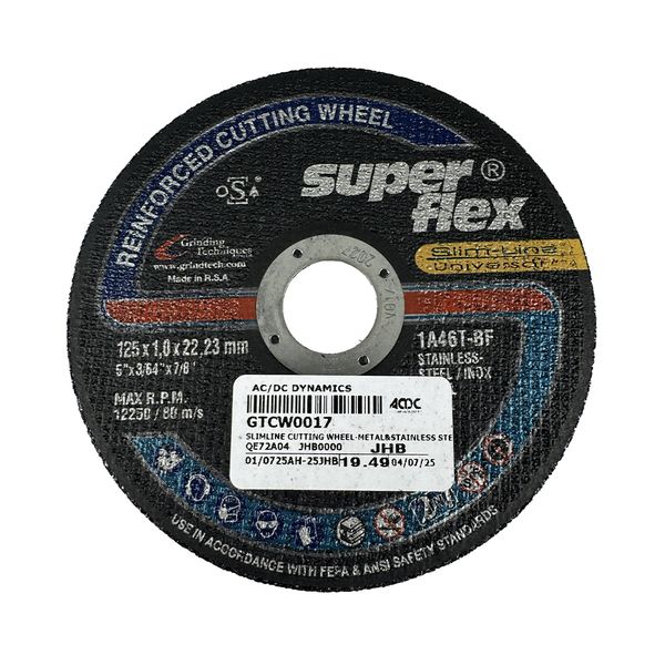 Super Flex - Slimline Metal And Stainless Steel Cutting Wheel (125mm)